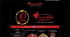 Desktop Screenshot of floreriaescarlata.com