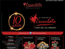Tablet Screenshot of floreriaescarlata.com